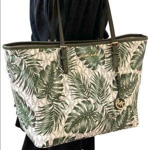 ISO* Michael Kors Palm Leaf Tote